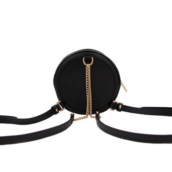 Gucci 8384 - Ophidia Mini GG Round Leather Black Backpack Bag main image 2